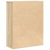 vidaXL Boekenkast 60x24x76,5 cm bewerkt hout sonoma eikenkleurig