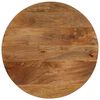 vidaXL Tafelblad Ø 40x2,5 cm rond massief ruw mangohout