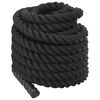 vidaXL Battle Rope Zwart 15 m 11 kg Polyester
