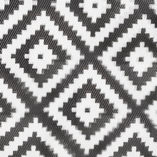 Bo-Camp Buitenkleed Chill mat Beach 1,8x1,2 m zwart en wit