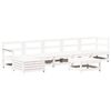 vidaXL 7-delige Loungeset massief grenenhout wit