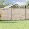 vidaXL Hondenkennel met dak 10x6x2,5 m gegalvaniseerd staal zilver