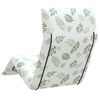 vidaXL Opvouwbare ligstoel Bladpatroon 175x54x8,5 cm Oxford stof