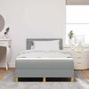 vidaXL Boxspringbed met matras Lichtgrijs 120 x 200 cm Stof