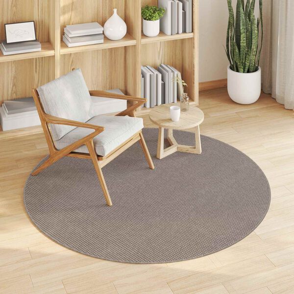 vidaXL Vloerkleden Rond LUGO Taupe &Oslash; 160 CM Polyester