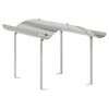 vidaXL Schoorsteenkap zilver 59,5 x 50 x 36,5 cm Roestvrij staal