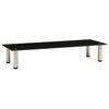 vidaXL Tv-meubel 100x35x17 cm gehard glas zwart