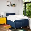 vidaXL Boxspring met matras stof blauw 120x200 cm