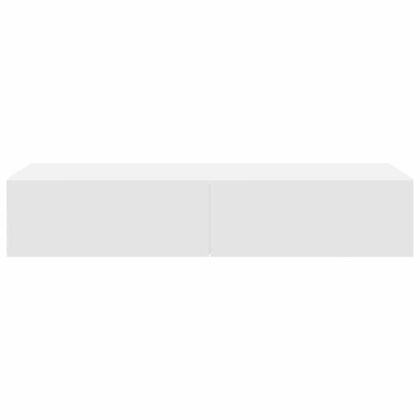 vidaXL Wandschap met lades 100x36x19 cm bewerkt hout wit