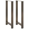 vidaXL Bartafelpoten 2 st 60x(110-111) cm staal naturel