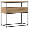 vidaXL Wandtafel Artisan Eiken 75 x 40 x 75 cm Bewerkt hout