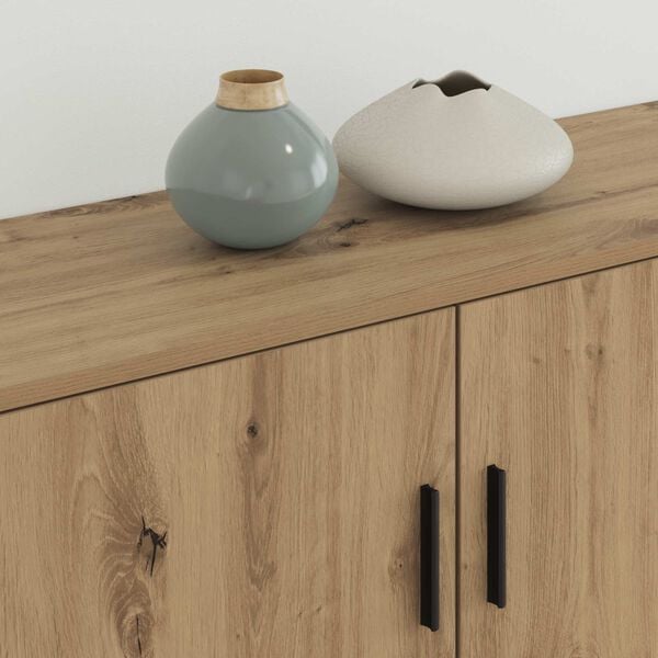 vidaXL Wandtv-kast Set 2 pcs Artisan Eiken 100 x 34,5 x 40 cm