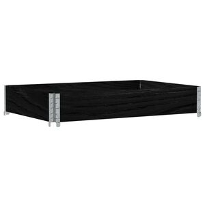 vidaXL Plantenbak 120x80 cm massief grenenhout zwart