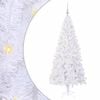 vidaXL Kunstkerstboom met 300 LED Wit 180 cm PVC en staal