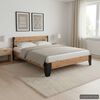 vidaXL Bedframe massief acaciahout en staal 152x203 cm