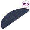 vidaXL Trapmatten zelfklevend 15 st 56x17x3 cm blauw