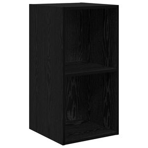vidaXL Tv-meubelset 37 x 37 x 72 cm Zwart Eiken Bewerkt hout