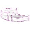 vidaXL Bedframe "Viana" zonder matras kunstleer cappuccinokleurig 120x200 cm