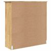 vidaXL Kast met Glazen Deuren BODO Honingbruin 115,5 x 38,5 x 117,7 cm