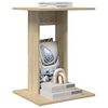 vidaXL Bijzettafel Sonoma Eiken 45 x 40 x 62,5 cm Bewerkt hout