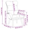 vidaXL Fauteuil Wijnrood 69 x 74 x 93 cm Fluweel
