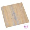 vidaXL Vloerplanken 55 pcs Bruin 5,11 m&sup2; PVC