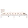 vidaXL Bedframe massief grenenhout wit 200x200 cm