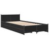 vidaXL Bedframe met lades bewerkt hout zwart 90x200 cm