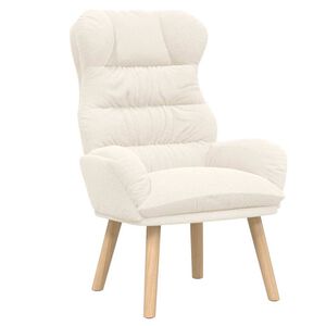 vidaXL Fauteuil Cr&egrave;me 69 x 74 x 93 cm Sherpa Stof