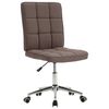 vidaXL Eetkamerstoelen 6 st stof taupe