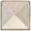 vidaXL Paalkappen 6 st piramide 81x81 mm roestvrij staal