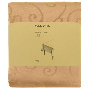 vidaXL Tafelkleed 5 st Rechthoekig Beige 140 x 140 cm