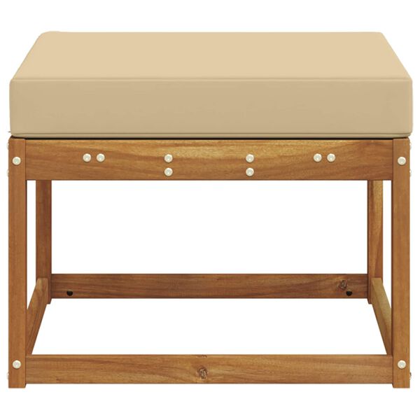 vidaXL Buiten Voetenbank Massief Acaciahout Naturel