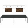 vidaXL Bedframe zonder matras hout gerookt eikenkleurig 150x200 cm