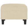 vidaXL Voetenbank 70x55x41 cm stof crèmekleurig