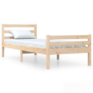 vidaXL Bedframe massief hout 90x200 cm