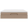 vidaXL Ottoman bed met matras 180x200cm kunstleer cappuccinokleurig