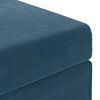 vidaXL Kruk Blauw 41 x 41 x 40 cm Velvet en Gefabriceerd Hout
