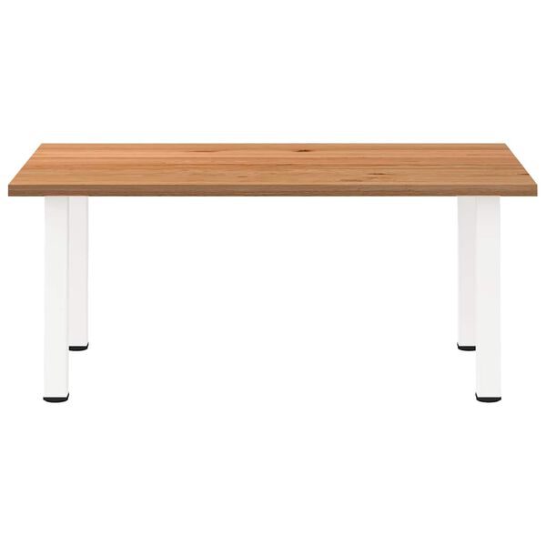 vidaXL Eettafel rechthoekig 180x120x74 cm massief eikenhout lichtbruin