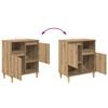 vidaXL Dressoir artisanaal eikenkleurig 35 x 60 x 70 cm Bewerkt hout