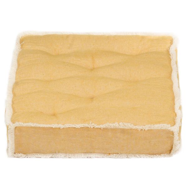 vidaXL Bankkussen pallet 73x40x7 cm geel