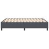vidaXL Platform bedframe Donkergrijs 140 x 200 cm Katoen Stof
