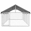 vidaXL Hondenkennel voor buiten met dak 600x200x150 cm