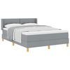 vidaXL Boxspringbed met matras Lichtgrijs 200 x 160 cm Polyester