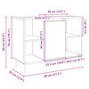 vidaXL Badkamerkast 80x33x60 cm bewerkt hout sonoma eikenkleurig