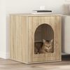 vidaXL Kattenhuis Sonoma 53 x 52 x 62 cm Bewerkt hout