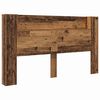 vidaXL Hoofdbord met plank Oudhout 180 x 17 x 104,5 cm Bewerkt hout