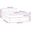 vidaXL Boxspring met matras fluweel donkergroen 140x200 cm