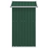 vidaXL Tuinschuur 126x97,5x177 cm gegalvaniseerd staal groen