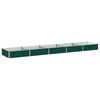vidaXL Verhoogd Tuinbed Groen 400 x 80 x 24 cm koudgewalst stalen